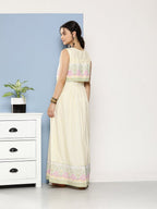 Ahalyaa Women Checked Maxi Ethnic Dress - Distacart