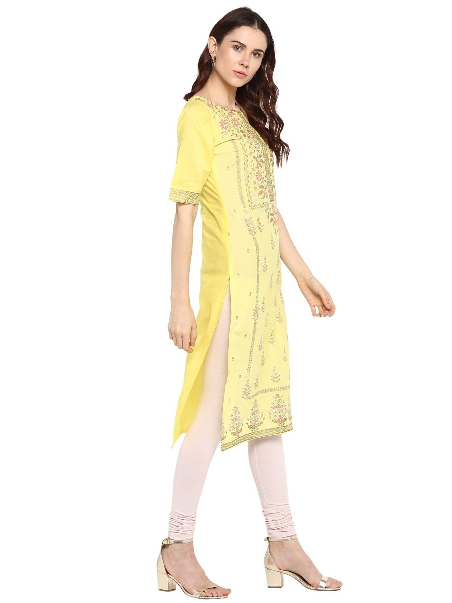 Ahalyaa Womens Cotton Straigth Kurta - Distacart