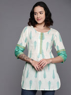 Ahalyaa Printed Embroidered Ethnic Tunic