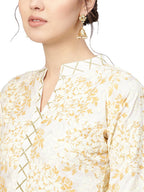 Ahalyaa Women's Straight Cotton Kurta