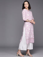 Ahalyaa Floral Printed Pure Cotton Kurta