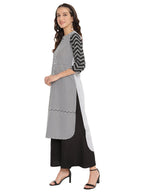 Ahalyaa High Low Hem Printed Kurta