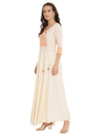 Ahalyaa Angrakha Printed Long Kurta