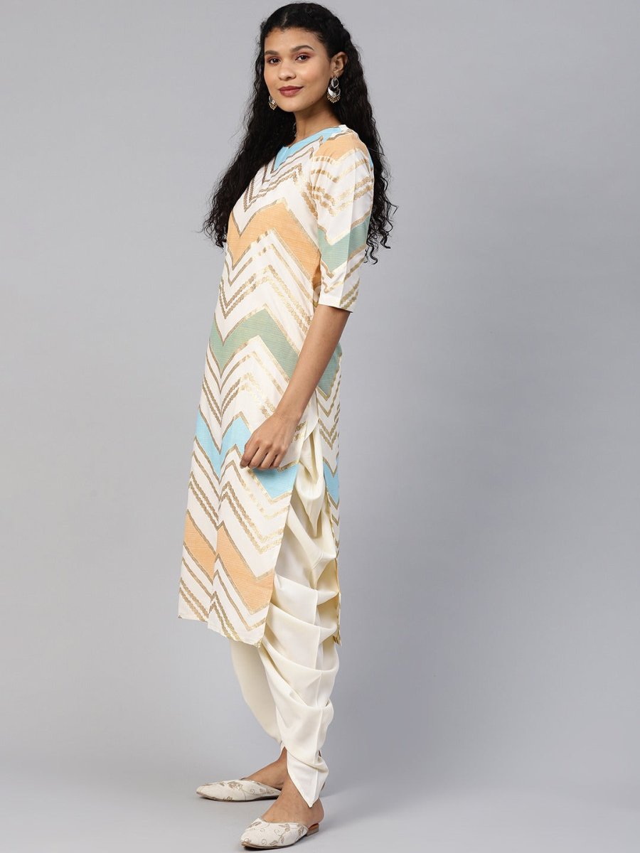 Ahalyaa Long And Short Kurta With Pant