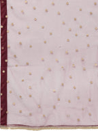 Ahalyaa Women Green & Burgundy Printed Kurta with Churidar & Dupatta