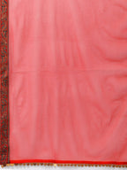 Ahalyaa Women Burgundy & Green Printed Kurta Set