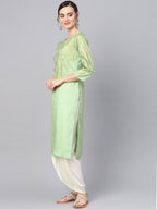 Ahalyaa Women Printed Straight Kurta Set