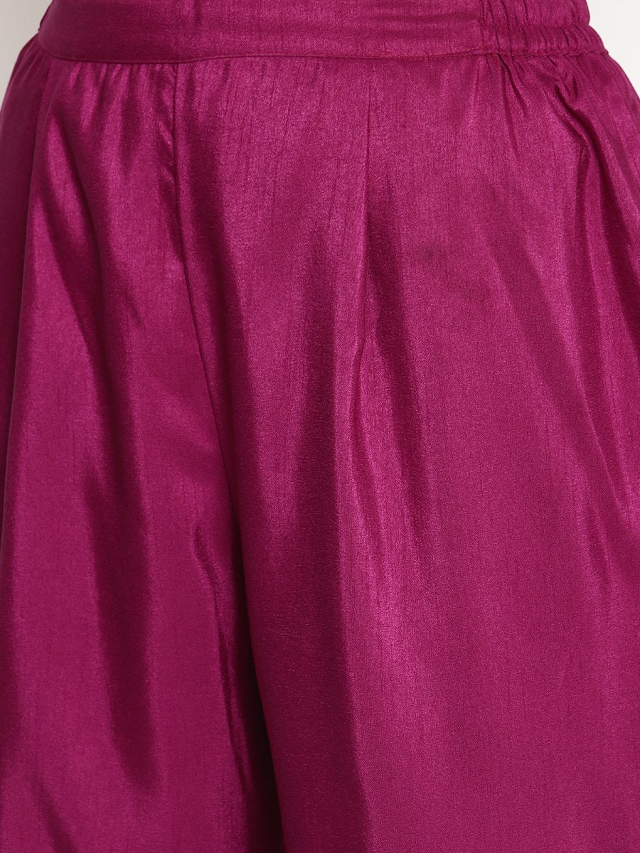 Ahalyaa Poly Silk Kurta Pant With Dupatta Set