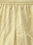 Ahalyaa Pastel Lemon & Pink Kurta Set For Women