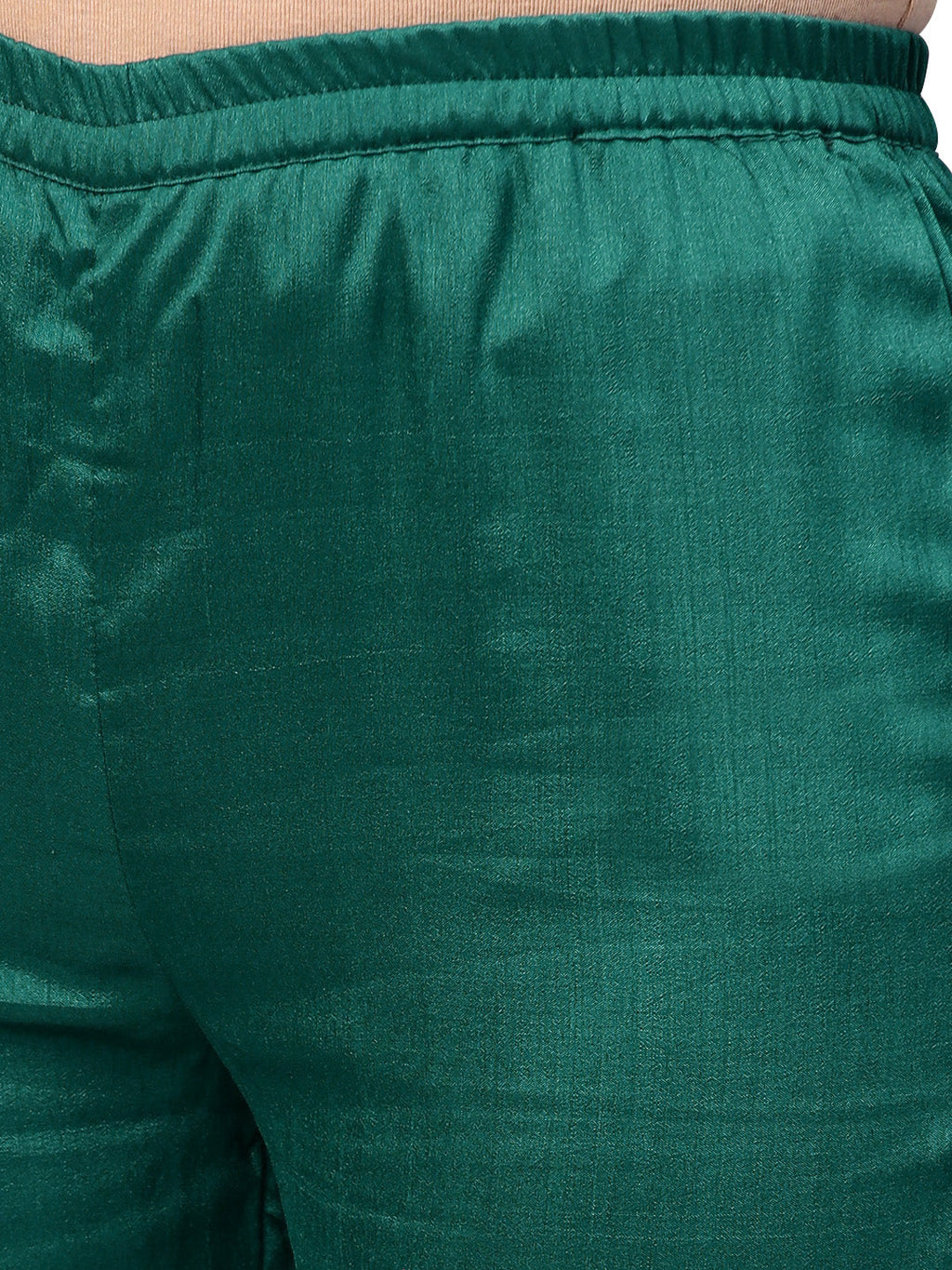 Ahalyaa Green Solid Kurta with Trousers & Dupatta