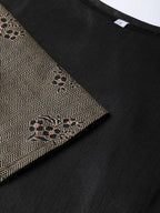Ahalyaa Black Solid Kurta with Trousers & Dupatta