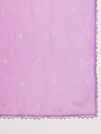Ahalyaa Women Lavender Gotta Patti Kurta with Palazzos & With Dupatta