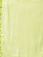 Ahalyaa Women Green & White Printed Kurta with Palazzos & Dupatta