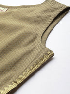 Ahalyaa Women Gold Beige Kurta Set