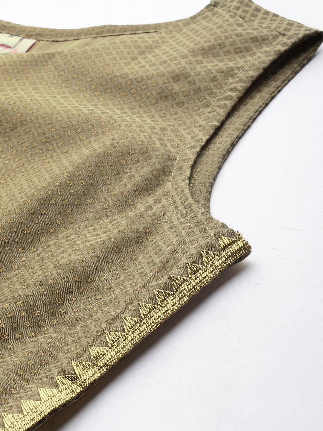 Ahalyaa Women Gold Beige Kurta Set