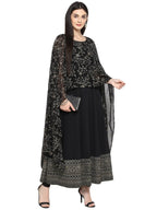 Ahalyaa Women Black Printed Anarkali Beautiful Kurta