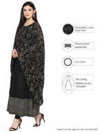 Ahalyaa Women Black Printed Anarkali Beautiful Kurta