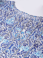 Ahalyaa Blue Straight Kurta with Pant