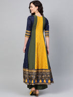 Ahalyaa Pleated Kurta with Palazzo Set