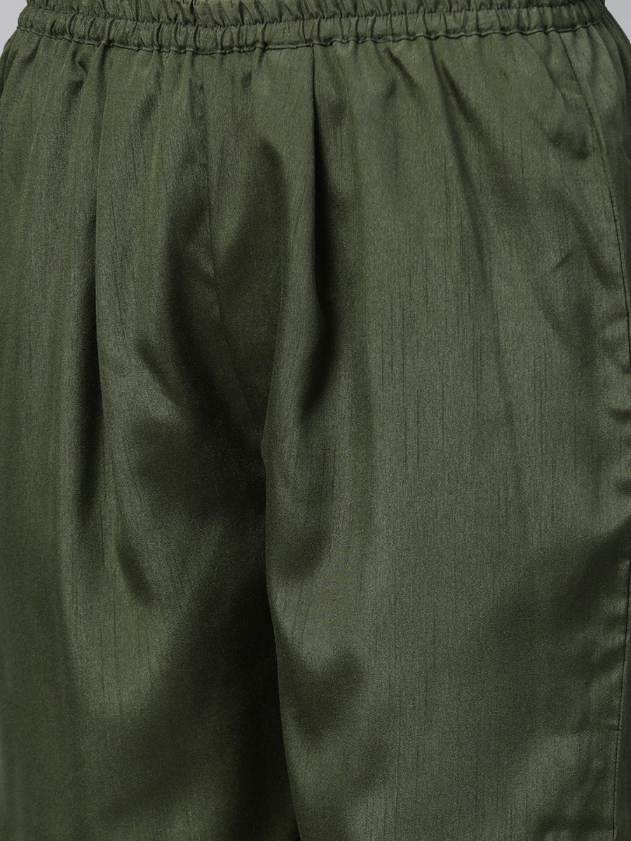 Ahalyaa Pleated Kurta with Palazzo Set