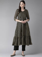 Ahalyaa Black Kurta with Trouser