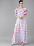Ahalyaa Women Printed Long A- Line Kurta