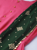 Ahalyaa Women's Dark Pink Gown