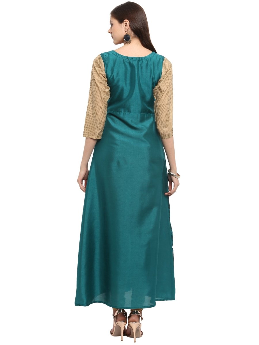 Ahalyaa Partywear Foil Print Kurta