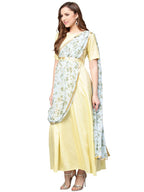 Ahalyaa Draped Dupatta A line Dress