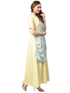 Ahalyaa Draped Dupatta A line Dress