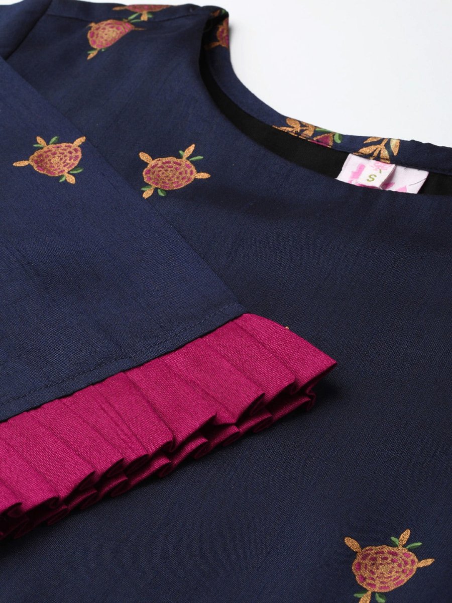 Ahalyaa Printed Kurta With Palazzo