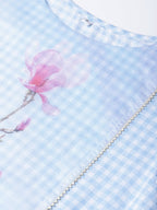 Ahalyaa Printed A Line kurta with Palazzo for Women