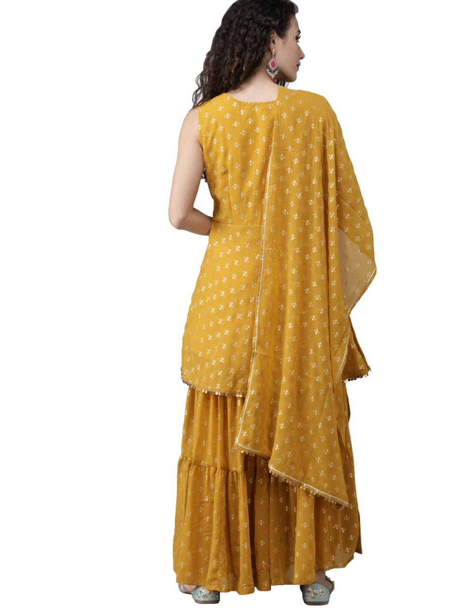Ahalyaa Mustard Suit Set