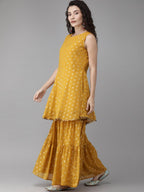 Ahalyaa Mustard Suit Set