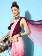 Ahalyaa Abstract Chiffon Saree