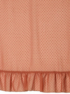 Ahalyaa Rust Brown Woven Design Ruffled Ready to Wear Saree Set