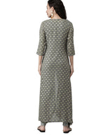 Ahalyaa Women Grey Indo Western Set