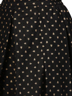 Ahalyaa Women Black & Golden Printed Kurta with Churidar & Dupatta