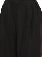 Ahalyaa Women Black & Blue Printed Crop Top With Palazzos & Jacket
