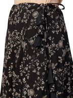Ahalyaa Indowestern Black Shirt With Skirt Set