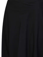 Ahalyaa Black Golden Straight Crepe & Georgette Kurta Set
