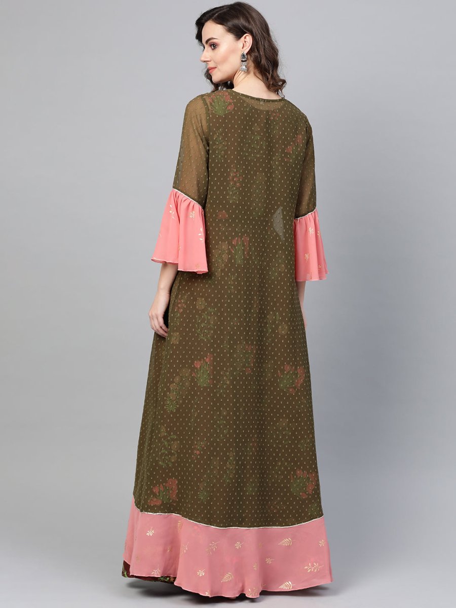 Ahalyaa Women Printed Indo Western Set