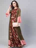 Ahalyaa Women Printed Indo Western Set