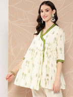 Ahalyaa Tie-Ups Tropical Printed Tunic
