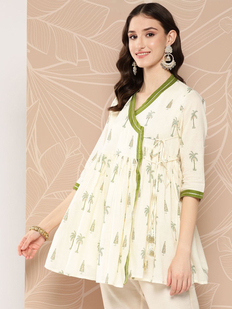 Ahalyaa Tie-Ups Tropical Printed Tunic