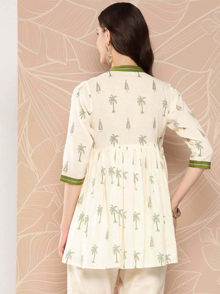 Ahalyaa Tie-Ups Tropical Printed Tunic