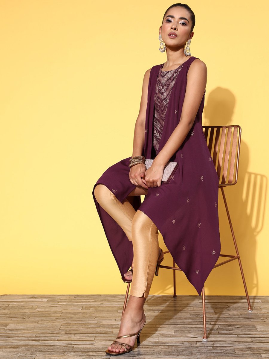 Ahalyaa Women Boat Neck Printed Tunic