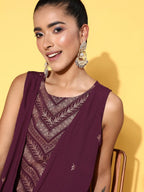 Ahalyaa Women Boat Neck Printed Tunic