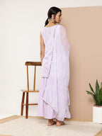 Ahalyaa Women Ethnic Motifs Printed Kurti With Sharara & With Dupatta