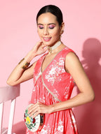 Ahalyaa Floral Printed Crepe Co-Ords - Distacart